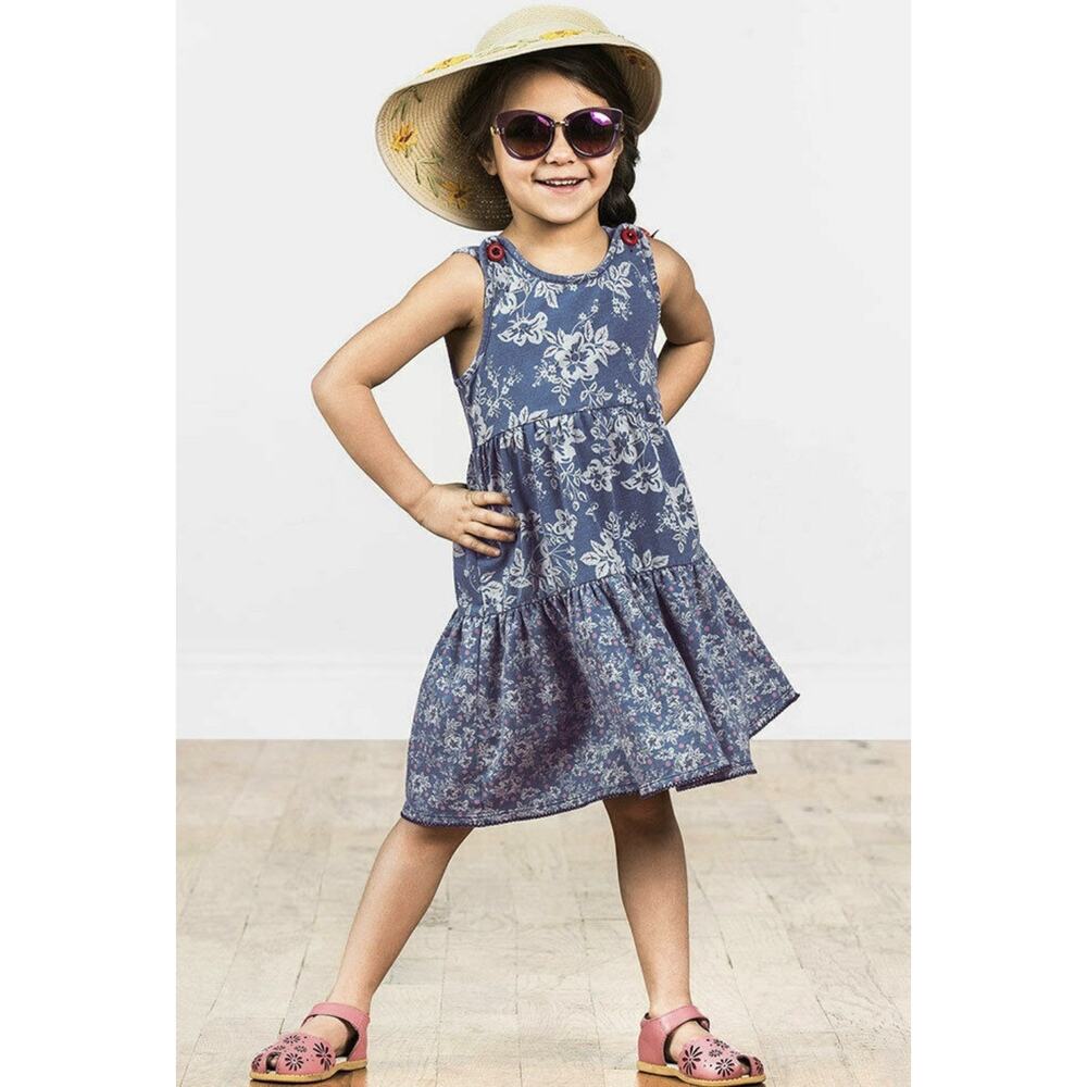 MATILDA JANE Girls' Sz 14 TOUCH THE SKY DRESS Blue Teen